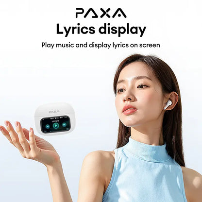 PAXA Aifriend Pro Intelligent Earphone with Full Color Touch Charging Case, Robust Bass Stereo Audio Headset, IPX5 Waterproof & Anti-Lost Search Function Earbuds