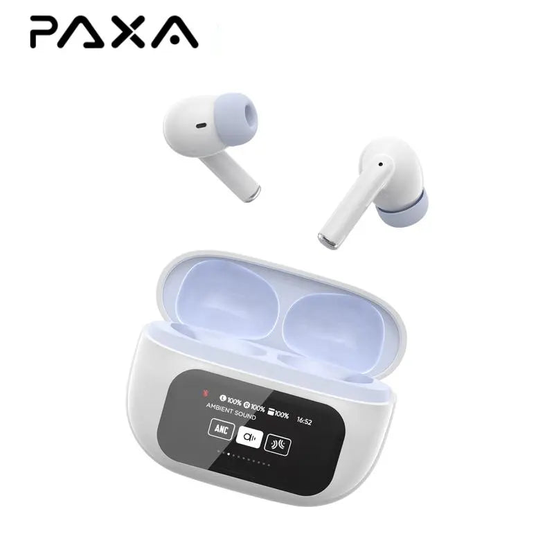PAXA Aifriend Pro Intelligent Earphone with Full Color Touch Charging Case, Robust Bass Stereo Audio Headset, IPX5 Waterproof & Anti-Lost Search Function Earbuds